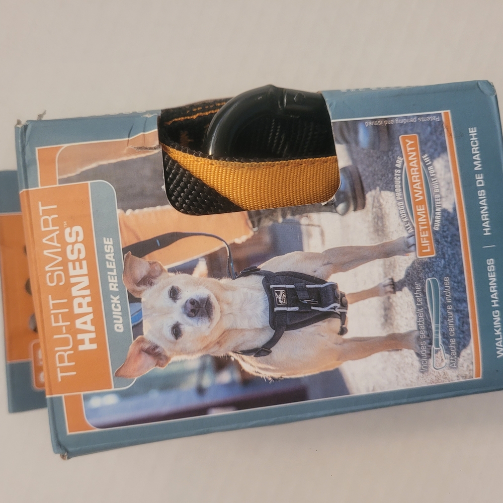 Dog Harness -‎ Black and Orange